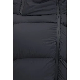 Black Polyamide Full-Length Jacket
