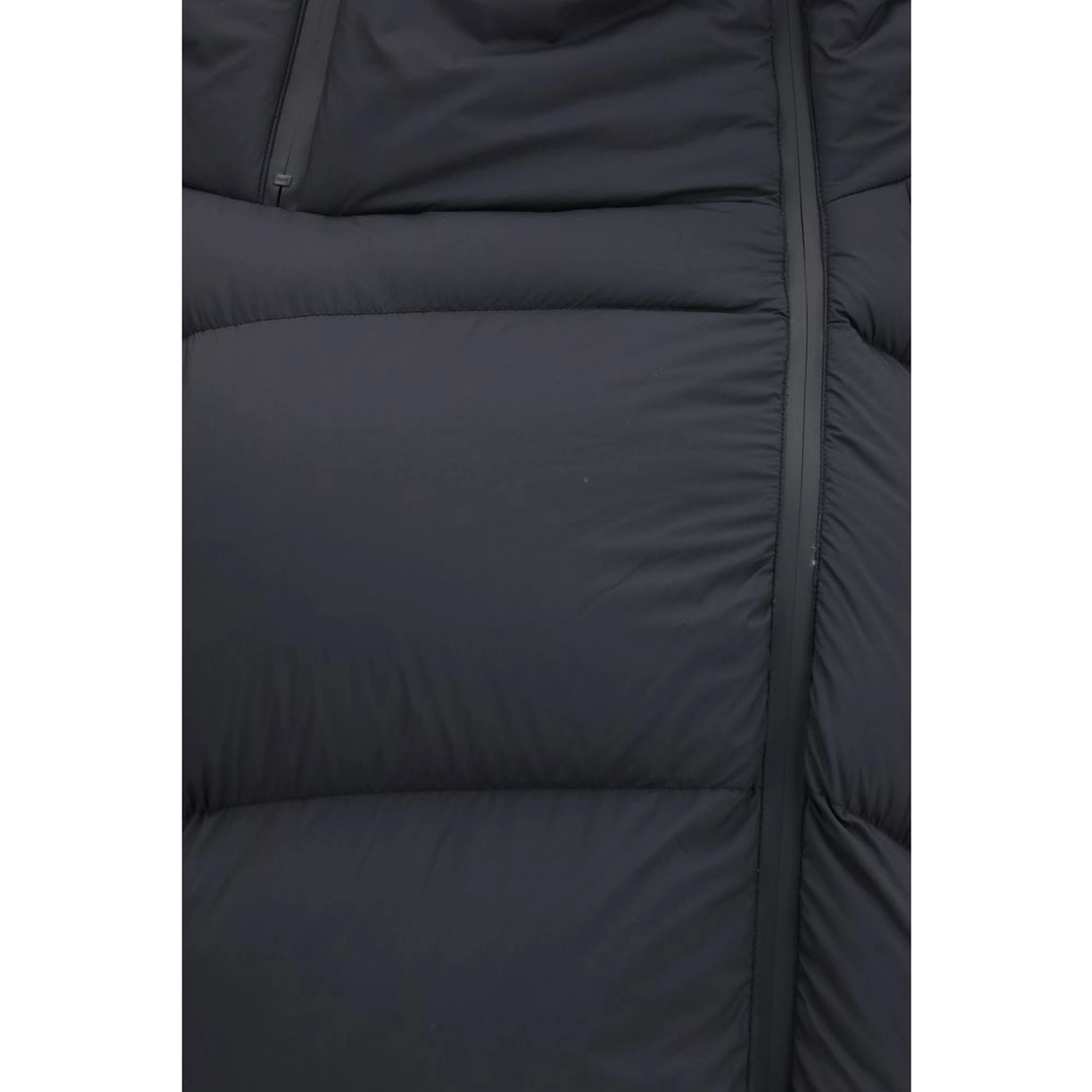 Black Polyamide Full-Length Jacket