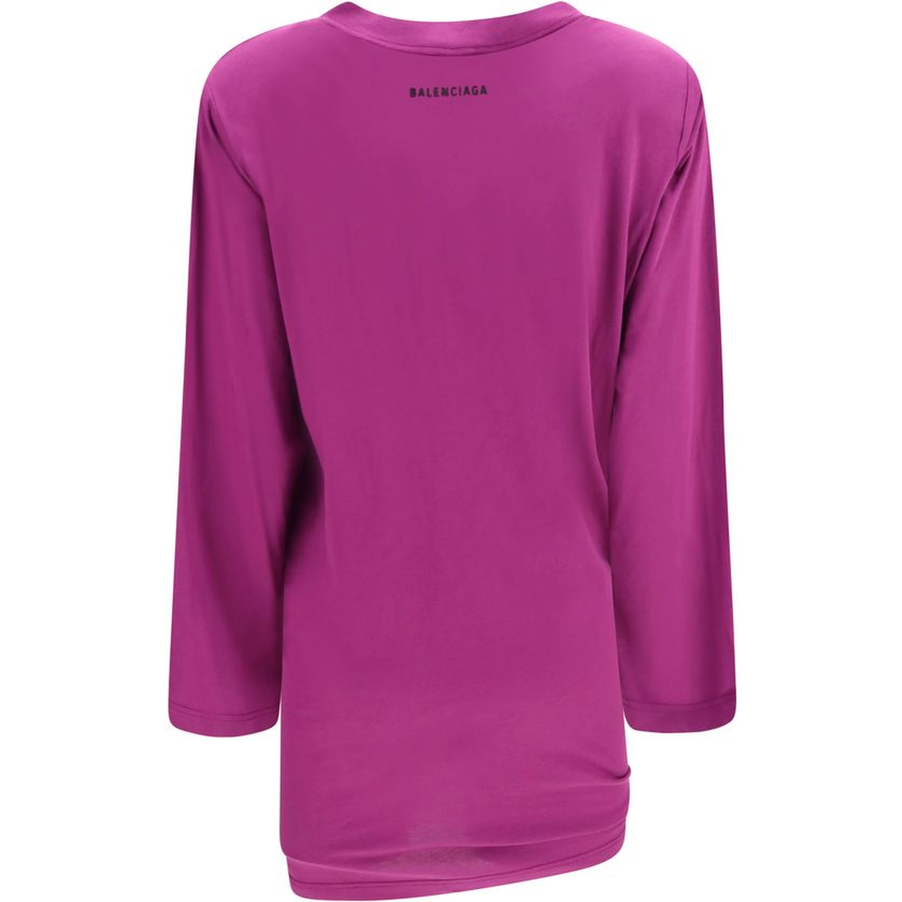 Purple Cotton Long Sleeve T-Shirt