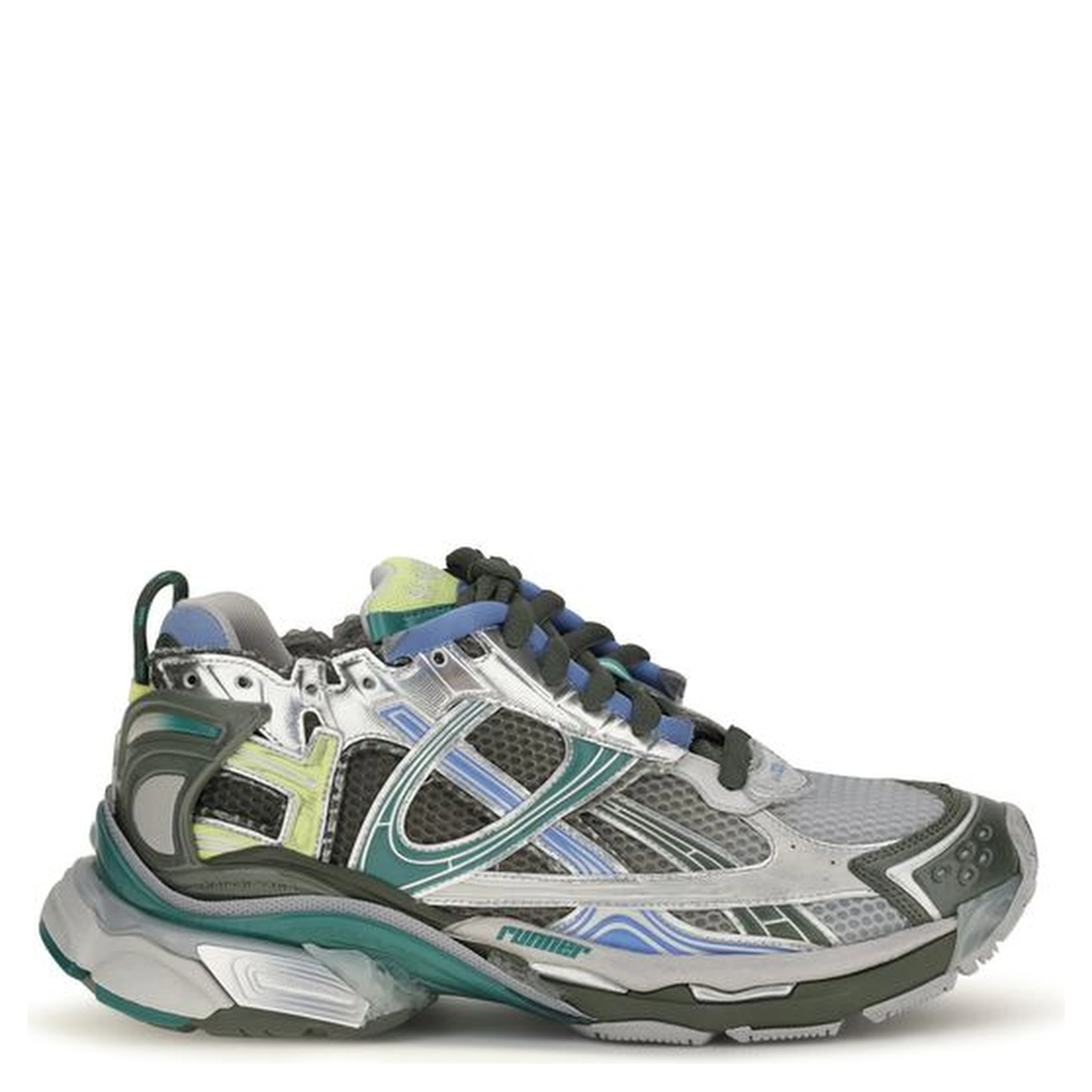 Multicolor Polyester Athletic Sneakers