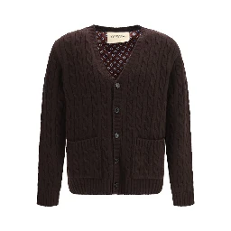 Brown Wool Oves Aries Cardigan