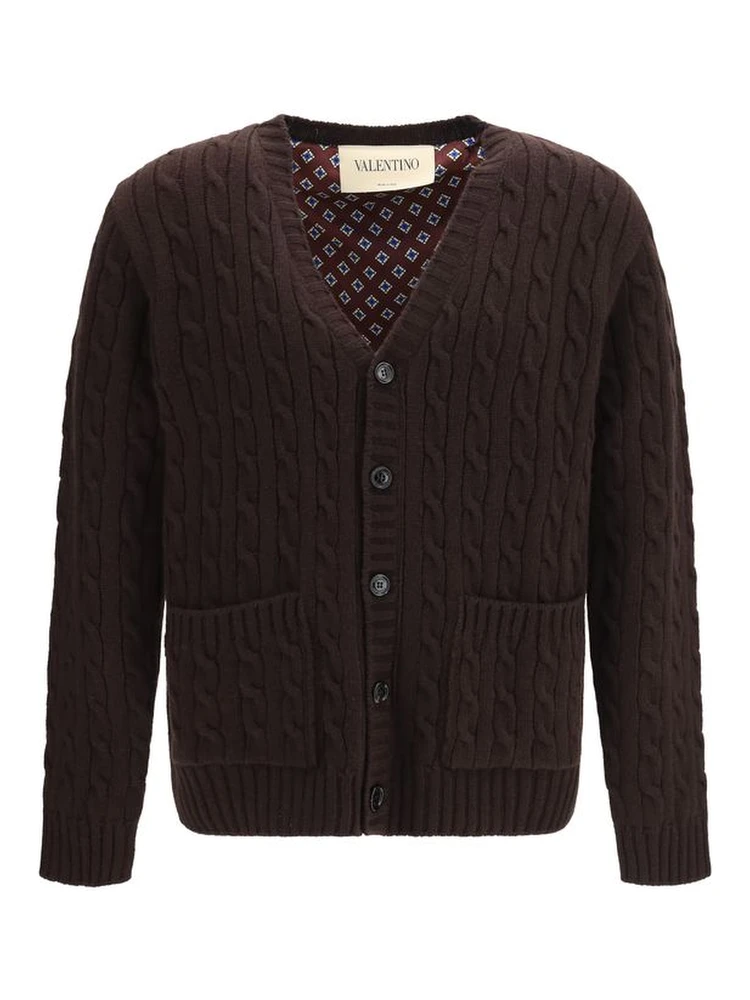 Brown Wool Oves Aries Cardigan