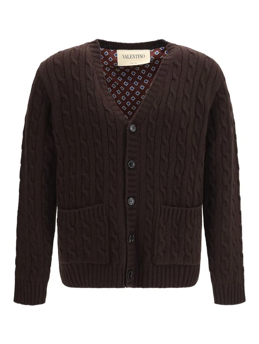 Brown Wool Oves Aries Cardigan