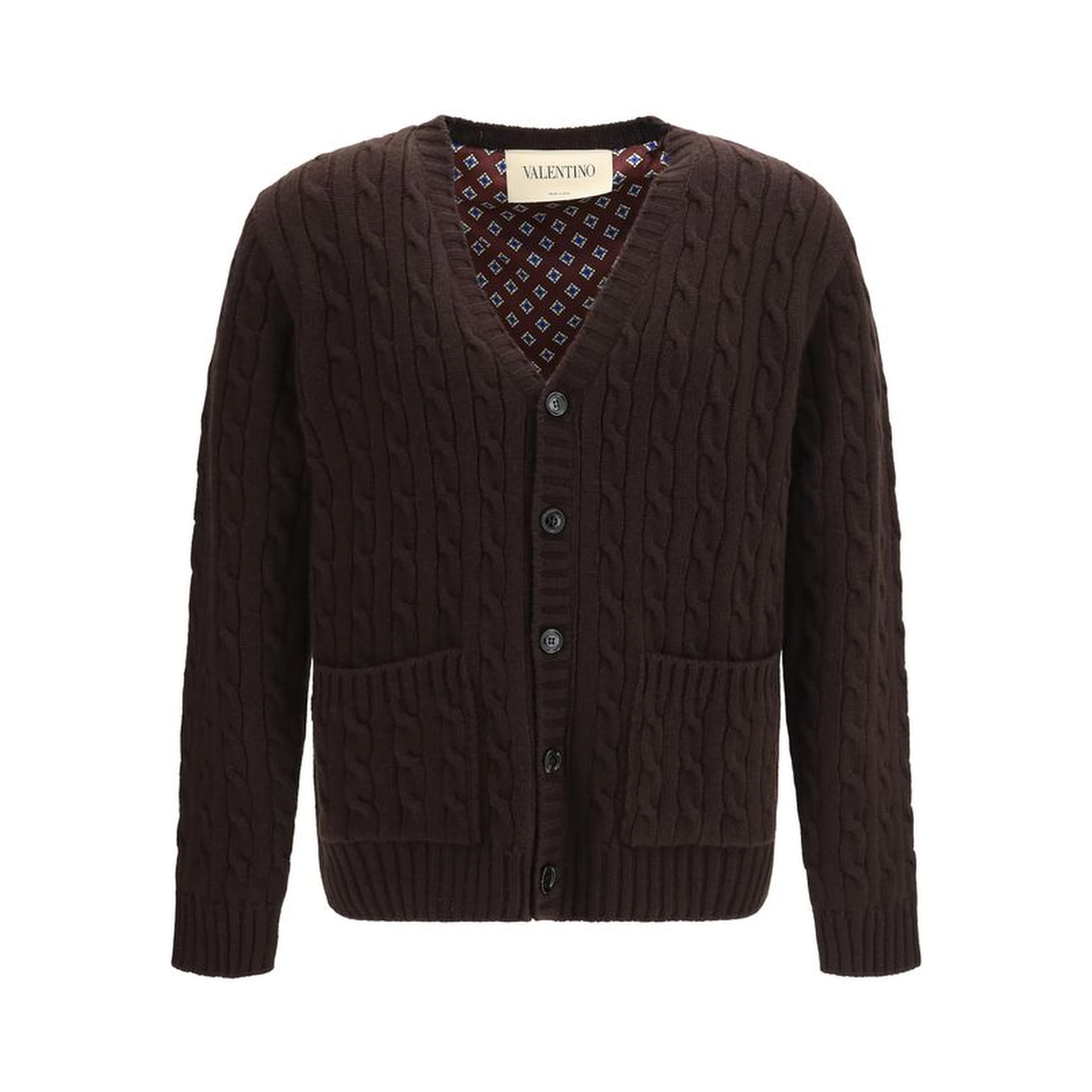 Brown Wool Oves Aries Cardigan
