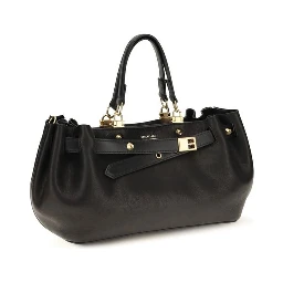Black Calf Leather Bos Taurus Shoulder Bag