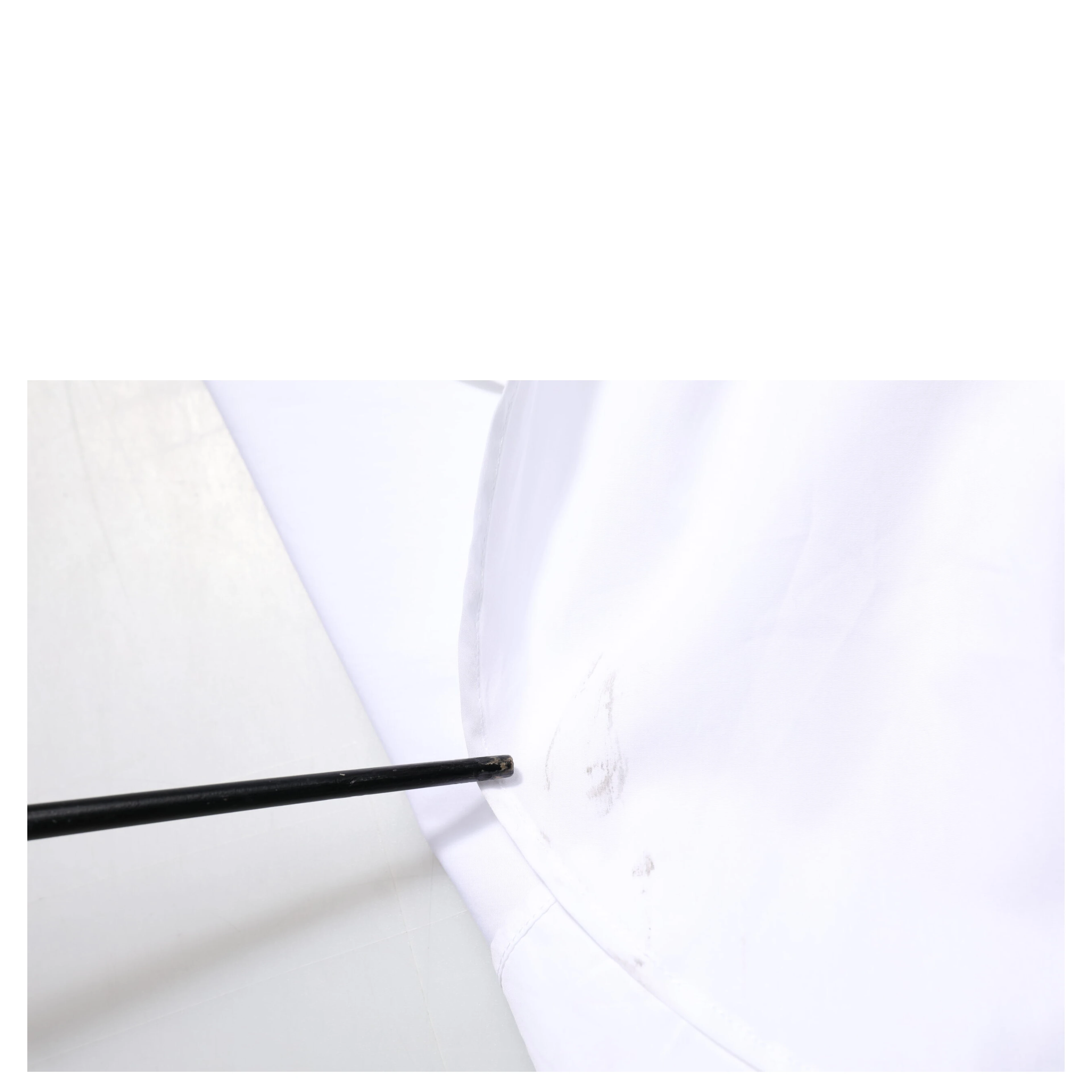 White Cotton Collared Shirt Long Sleeve Top
