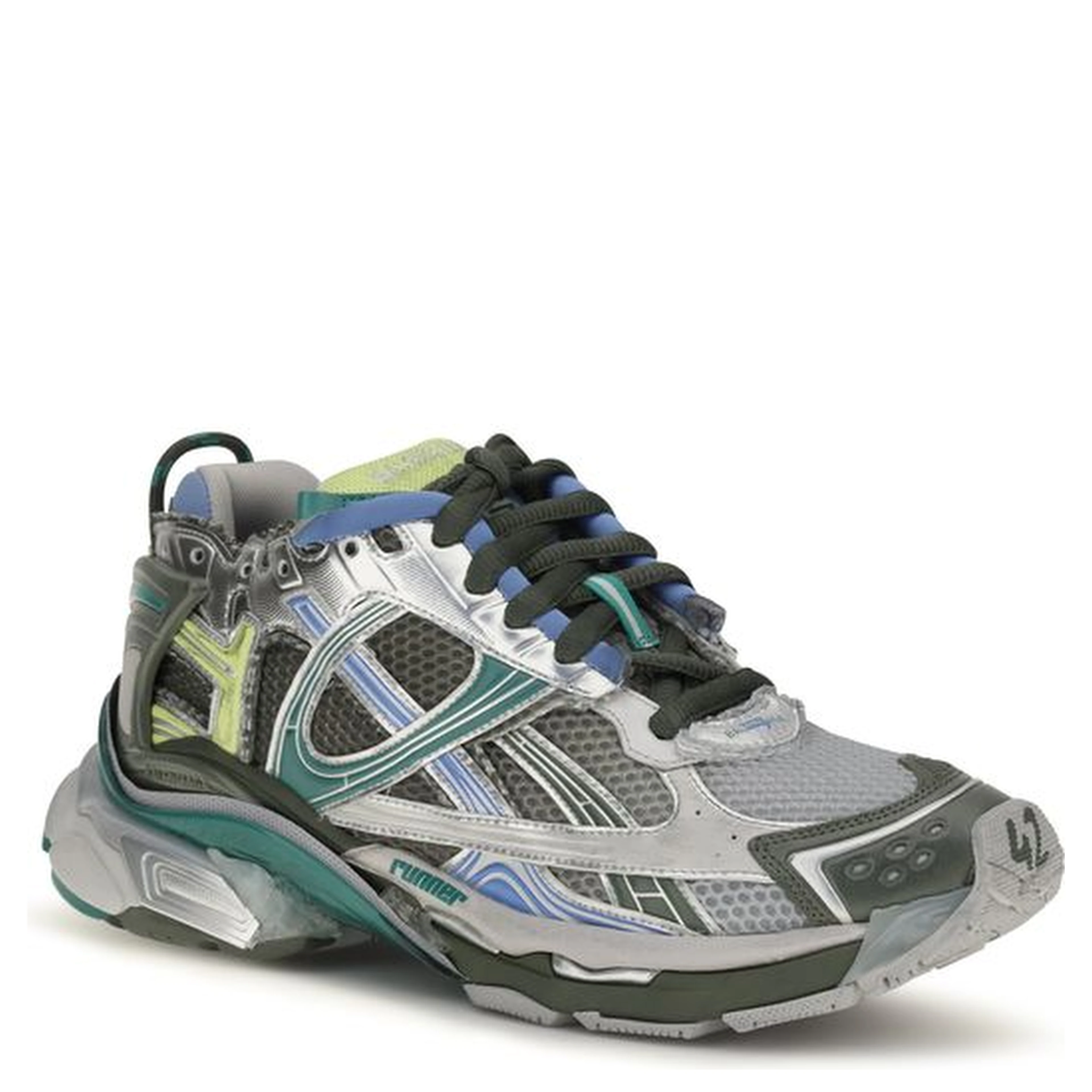Multicolor Polyester Athletic Sneakers