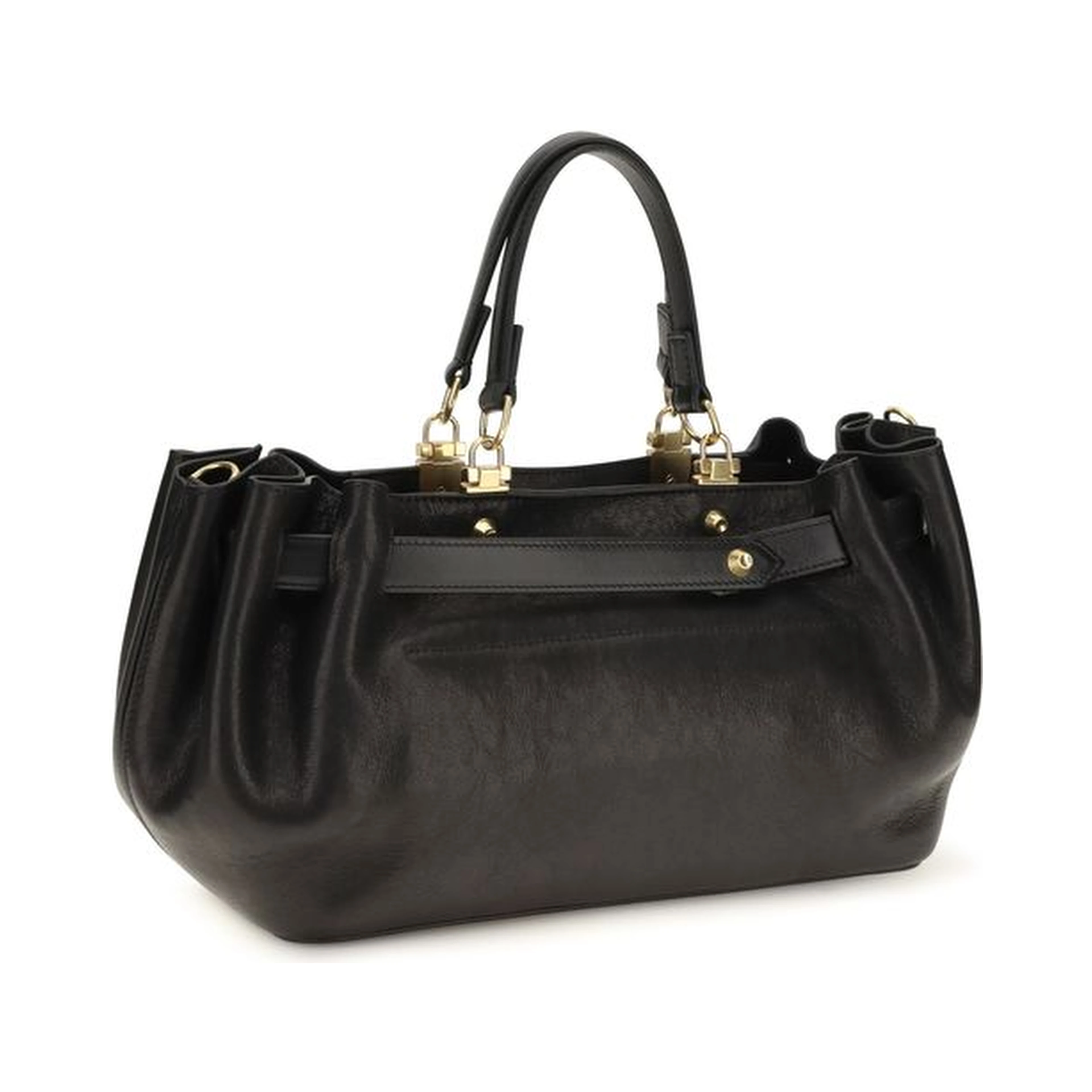 Black Calf Leather Bos Taurus Shoulder Bag