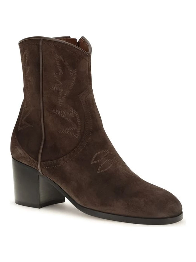 Brown Suede Leather Ankle Boots alternative