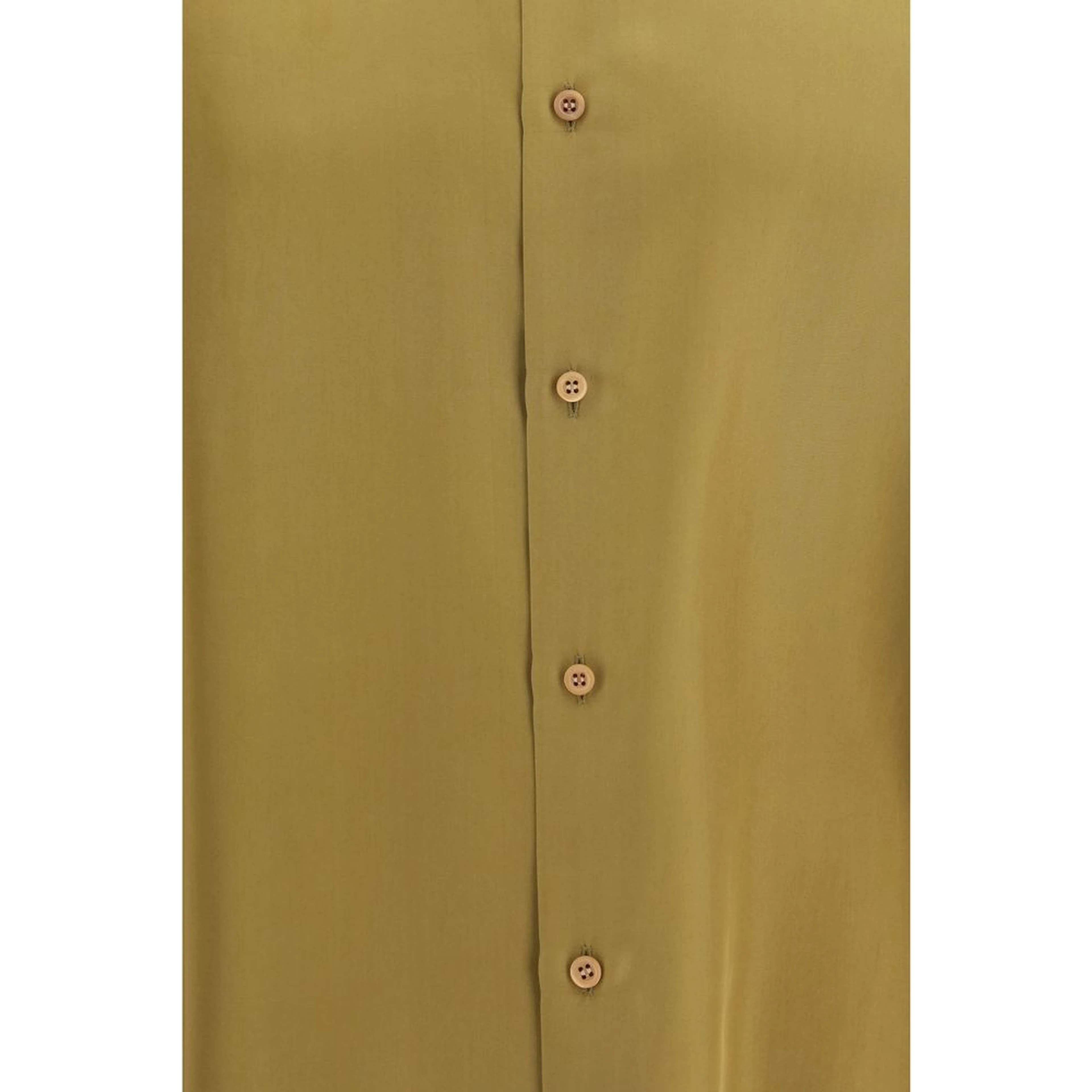 Beige Silk Dress Shirt