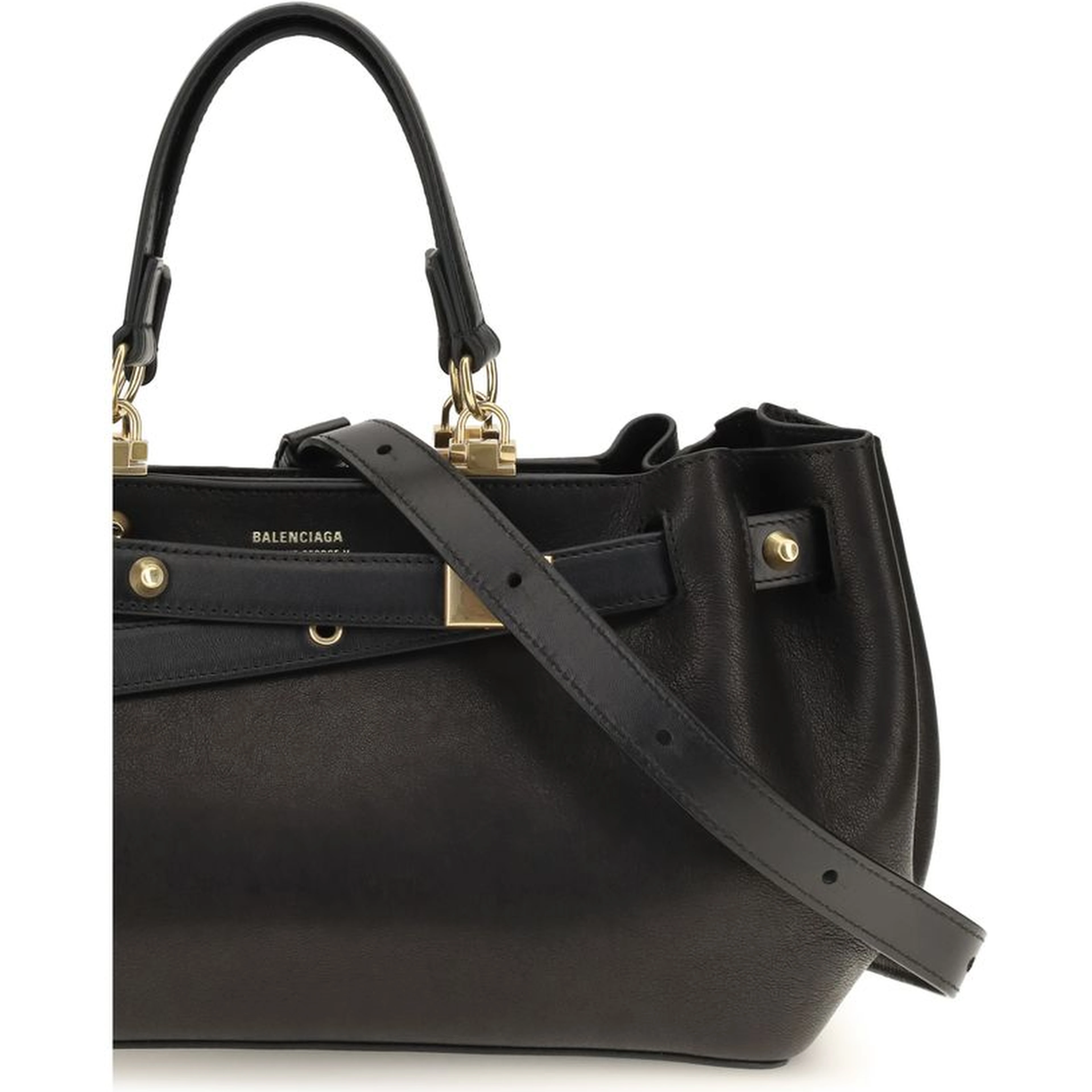 Black Calf Leather Bos Taurus Shoulder Bag