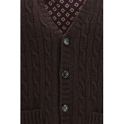 Brown Wool Oves Aries Cardigan