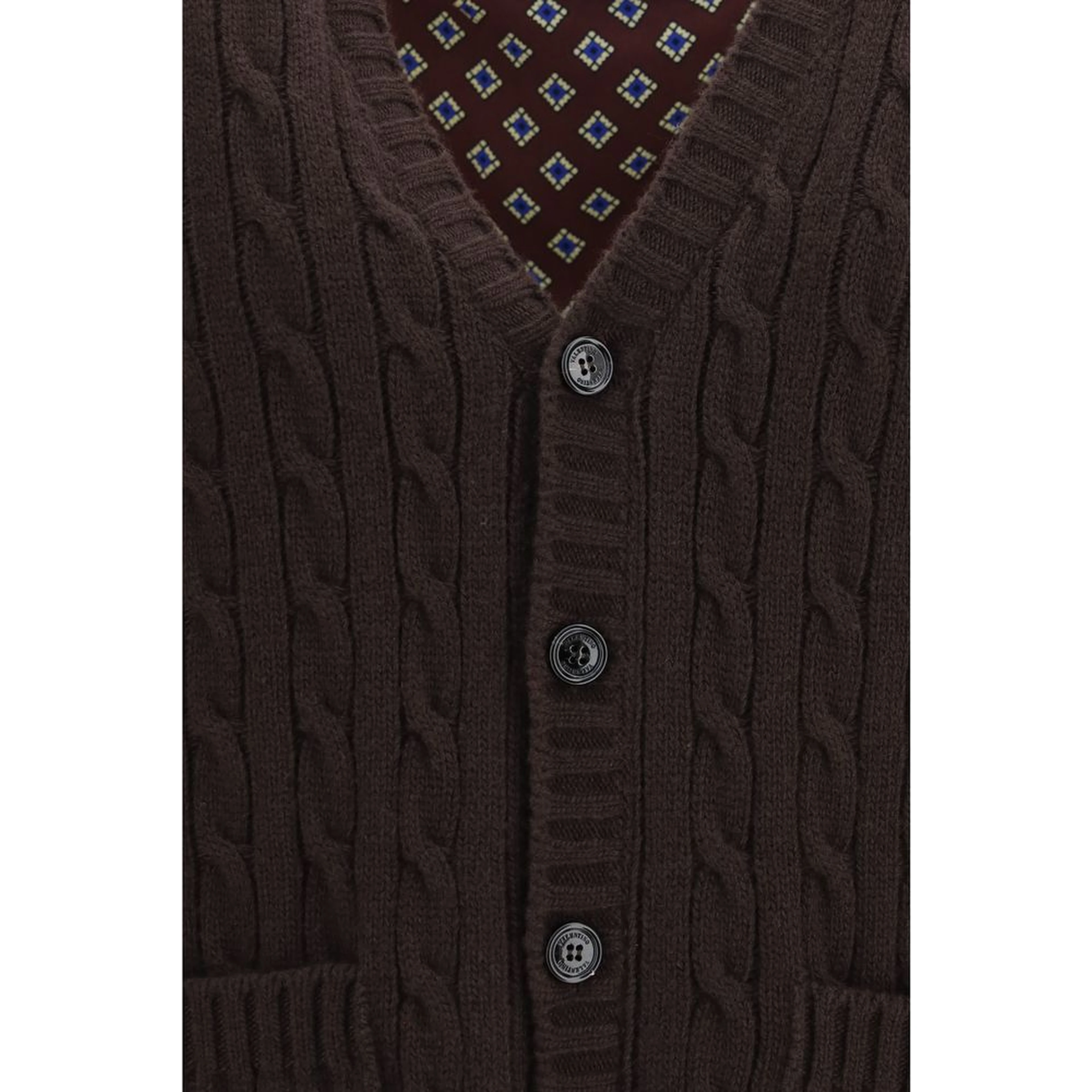 Brown Wool Oves Aries Cardigan