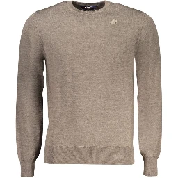 Brown Wool Men Sweater