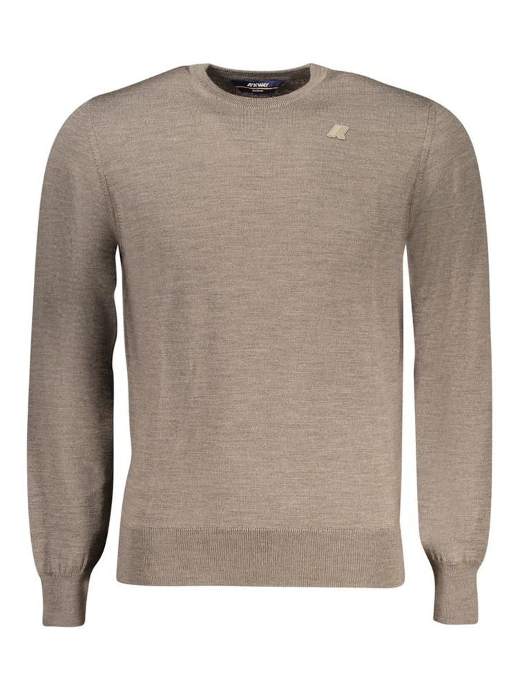 Brown Wool Men Sweater
