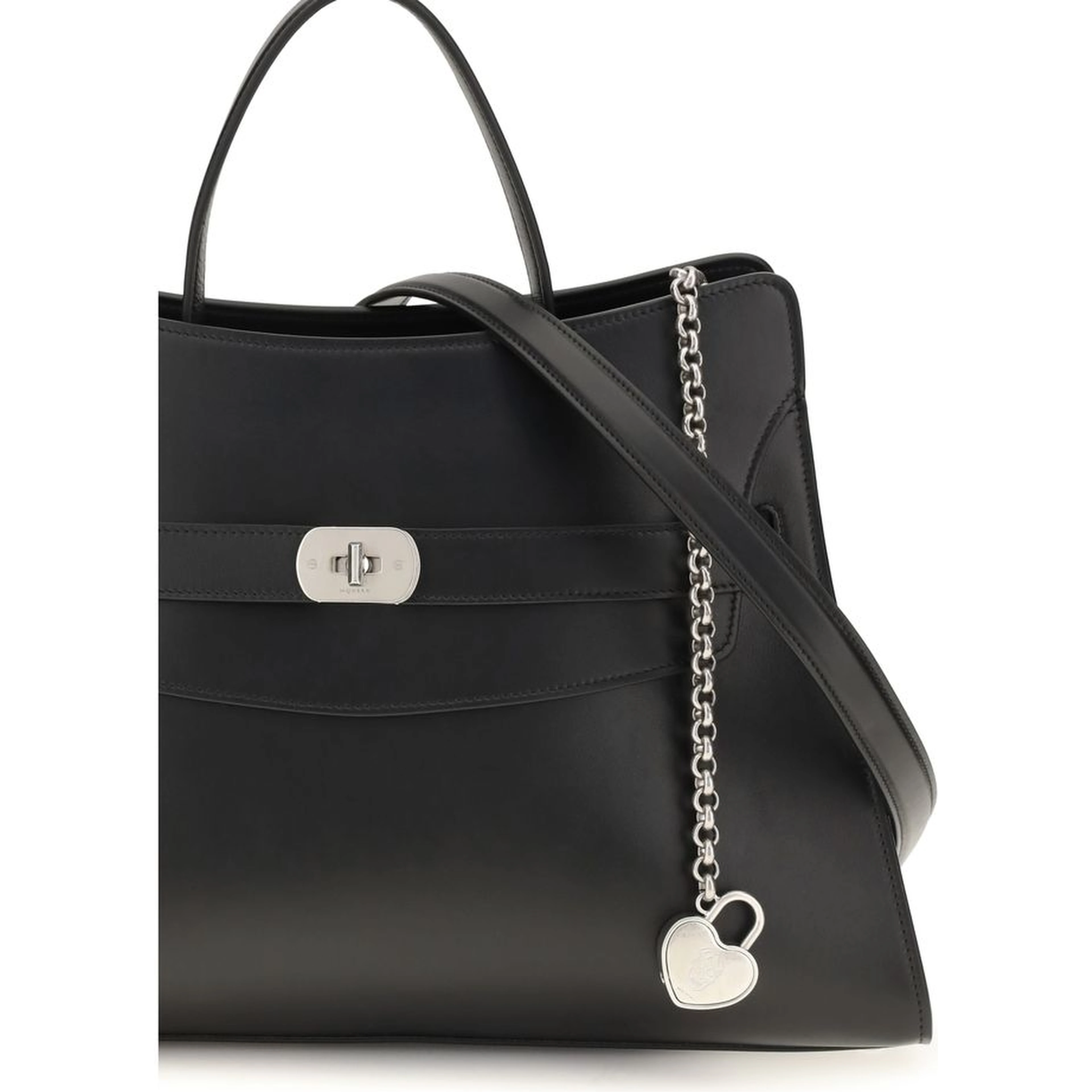 Black Calf Leather Bos Taurus Shoulder Bag