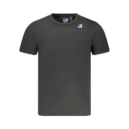Black Cotton Men T-Shirt