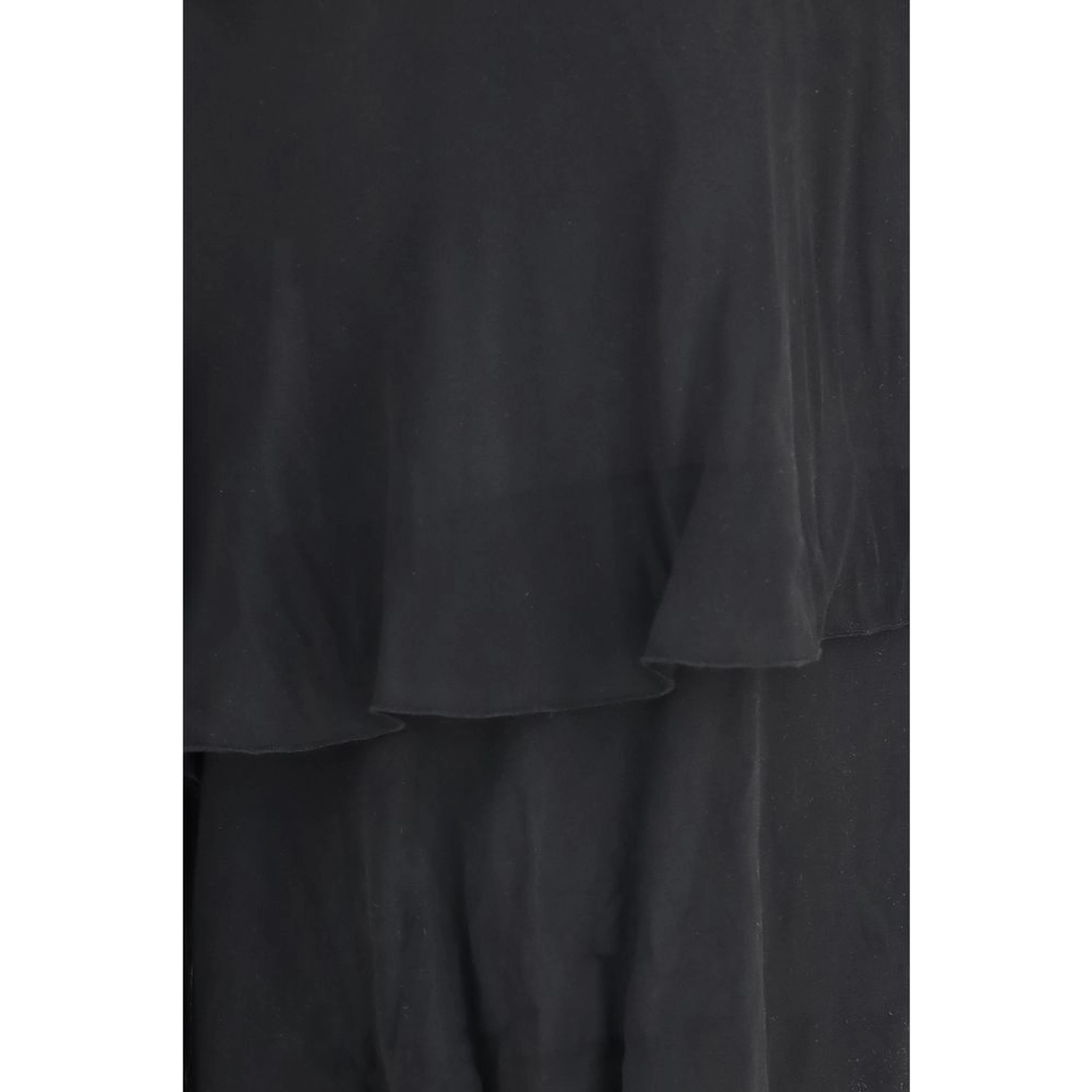 Black Silk Casual Pants
