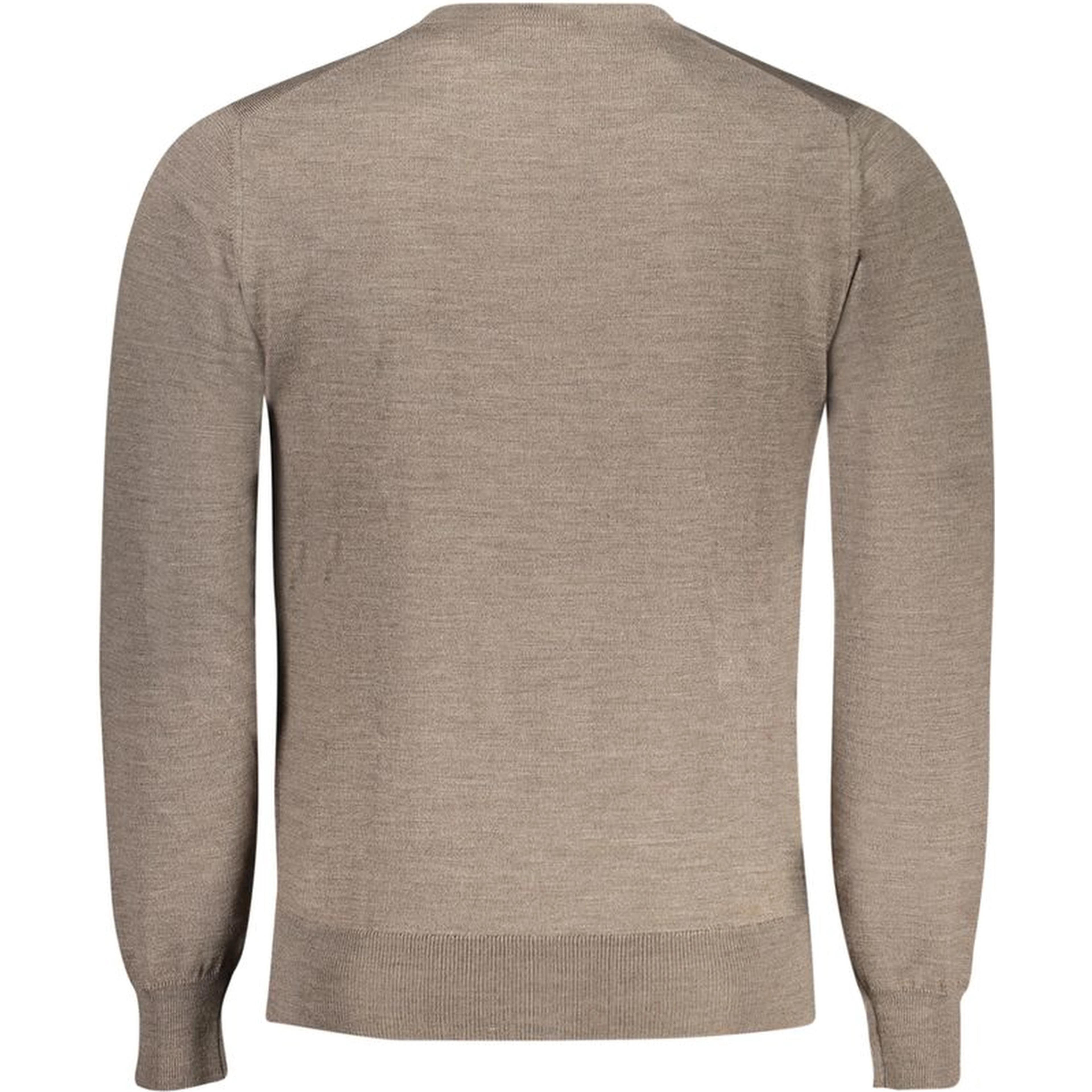 Brown Wool Men Sweater