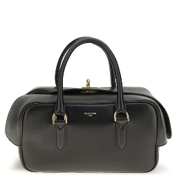 Black Lamb Leather Handbag