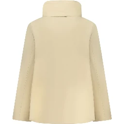 Beige Nylon Women Jacket