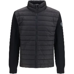 Black Recycled Polyamide Full-Length Jacket