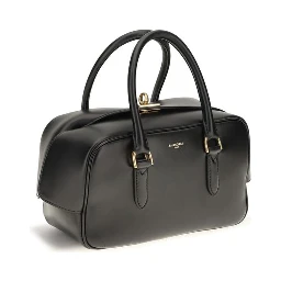 Black Lamb Leather Handbag