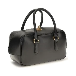 Black Lamb Leather Handbag