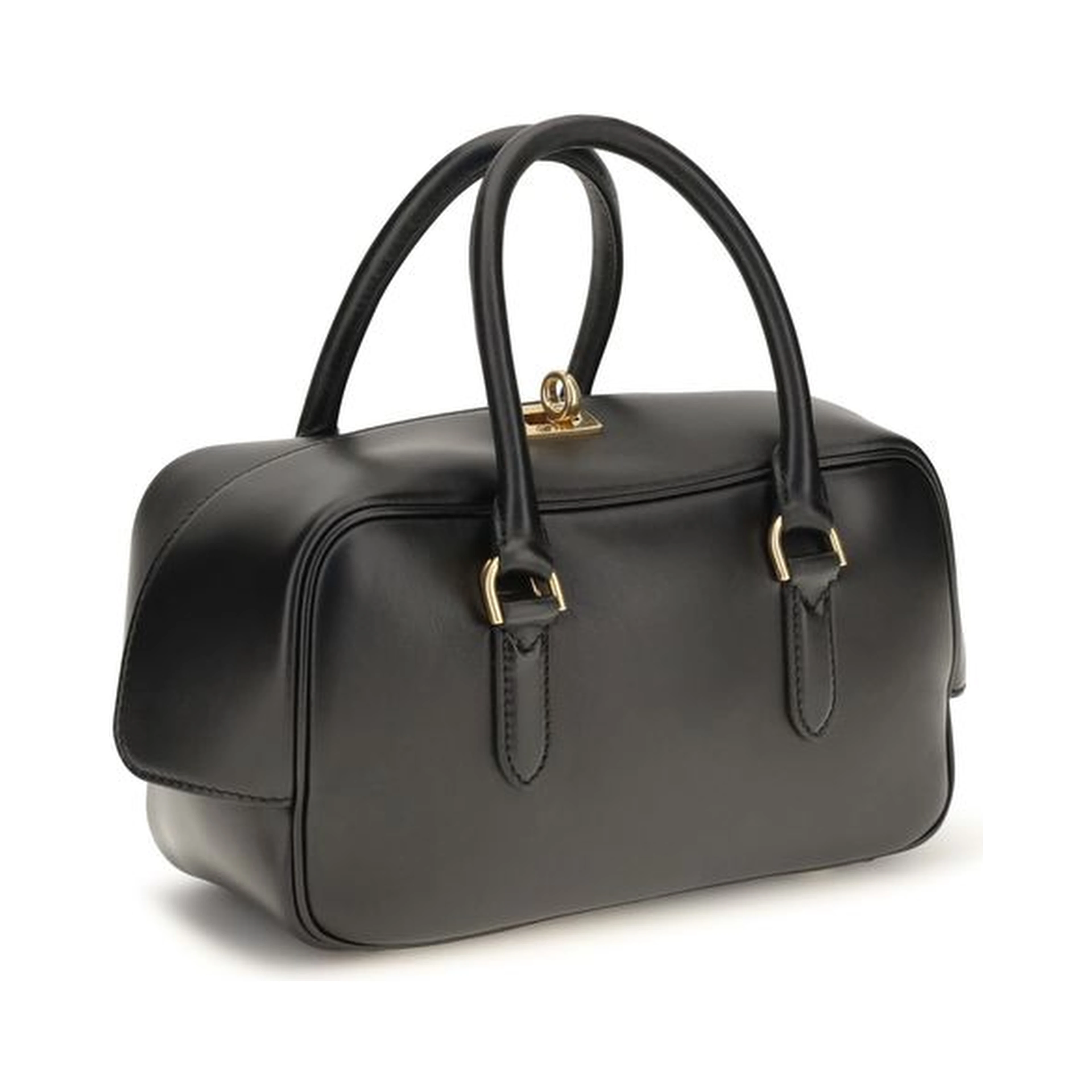 Black Lamb Leather Handbag