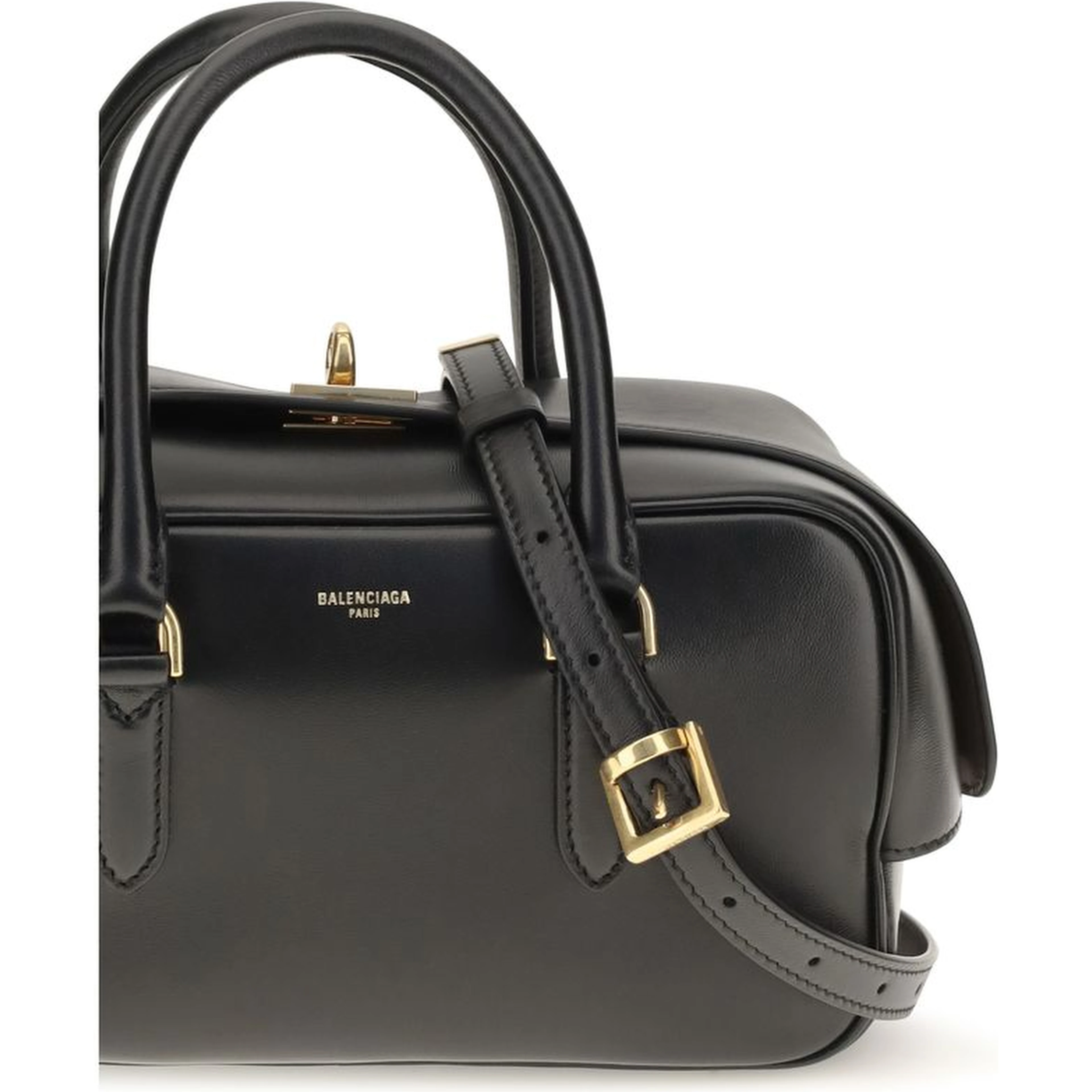 Black Lamb Leather Handbag