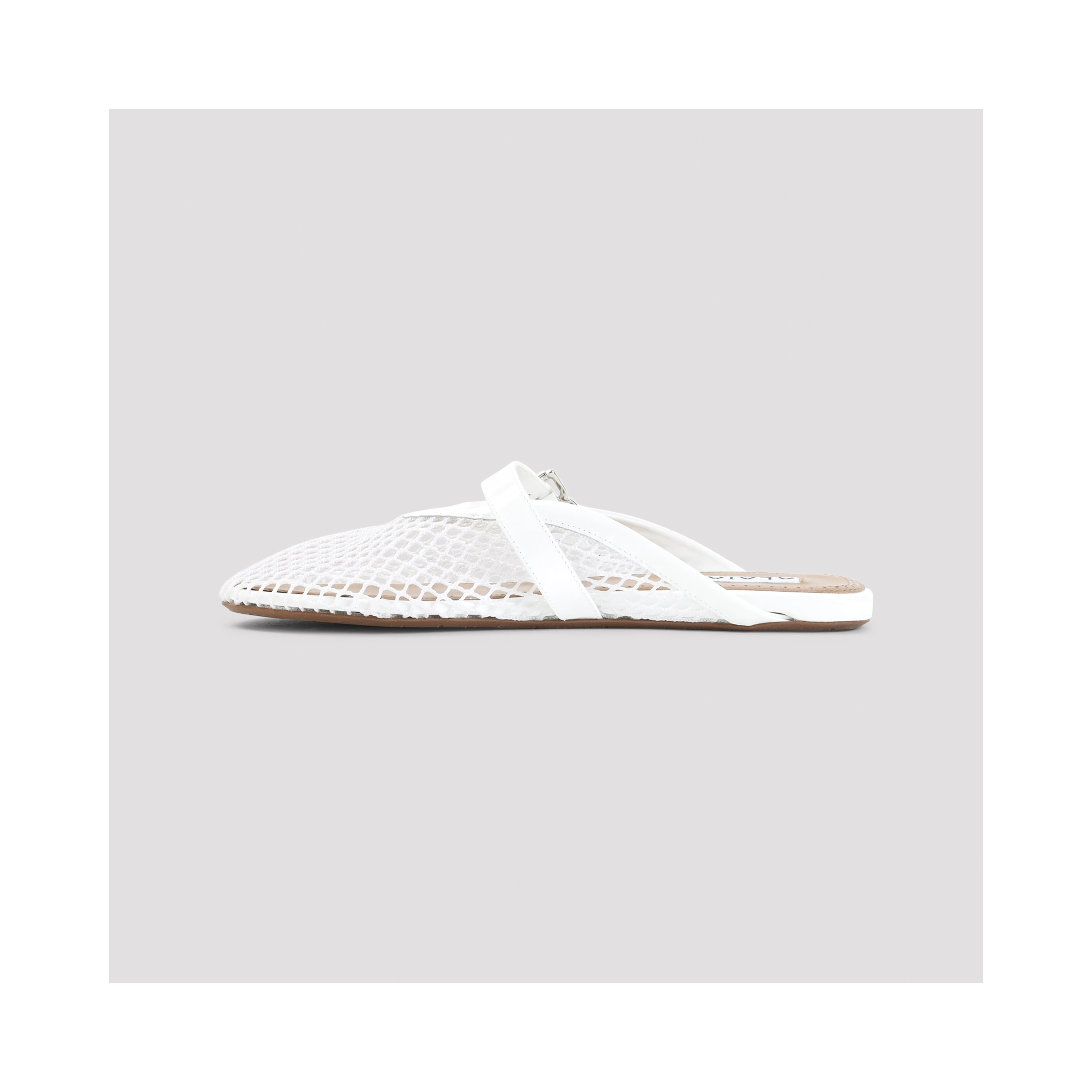 Alaïa Fishnet Flat Mules