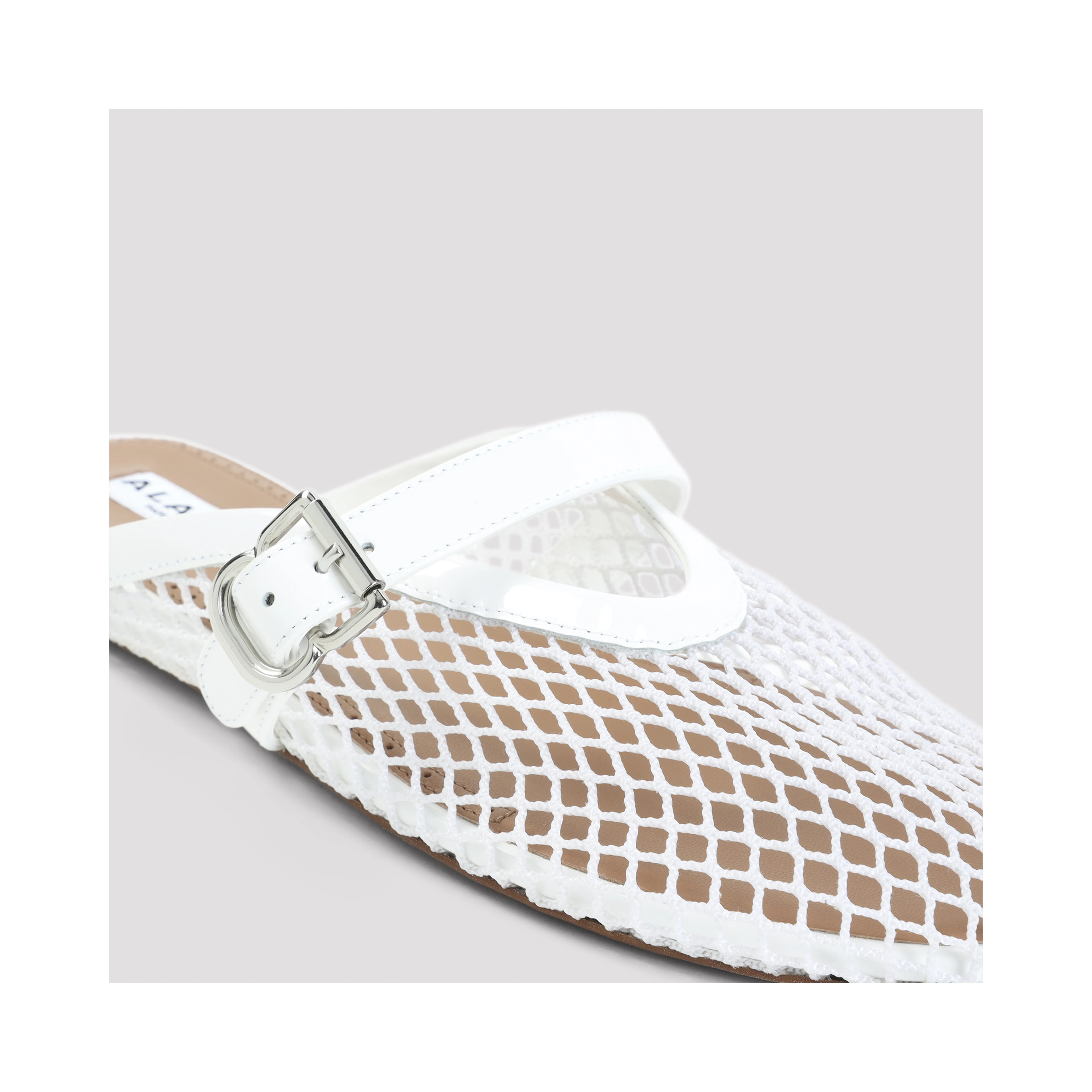 Alaïa Fishnet Flat Mules
