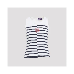 Jean Paul Gaultier Stretch Cotton Asymetric Tank Top