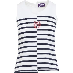Jean Paul Gaultier Stretch Cotton Asymetric Tank Top