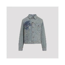 Jean Paul Gaultier Face Print Denim Jacket