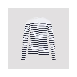 Jean Paul Gaultier Stretch Cotton Asymetric Long Sleves Top