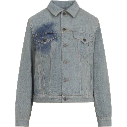Jean Paul Gaultier Face Print Denim Jacket
