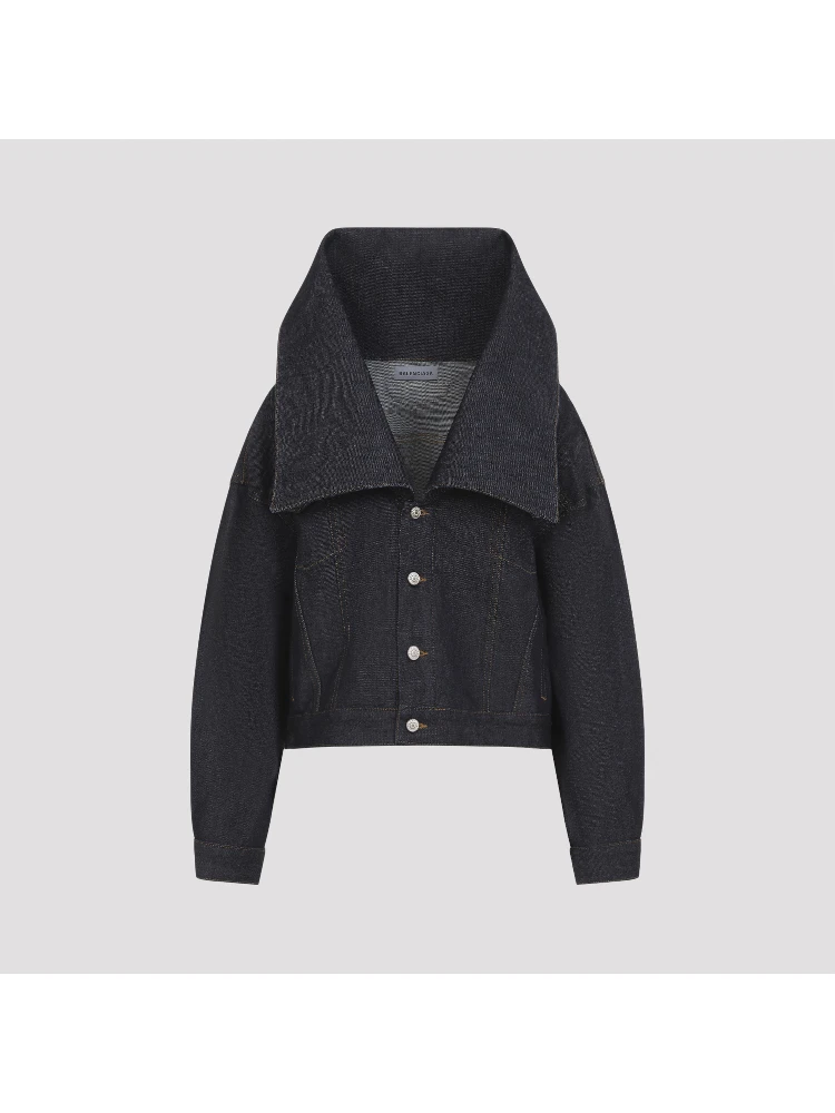 Balenciaga Standing Collar Boxy Jacket