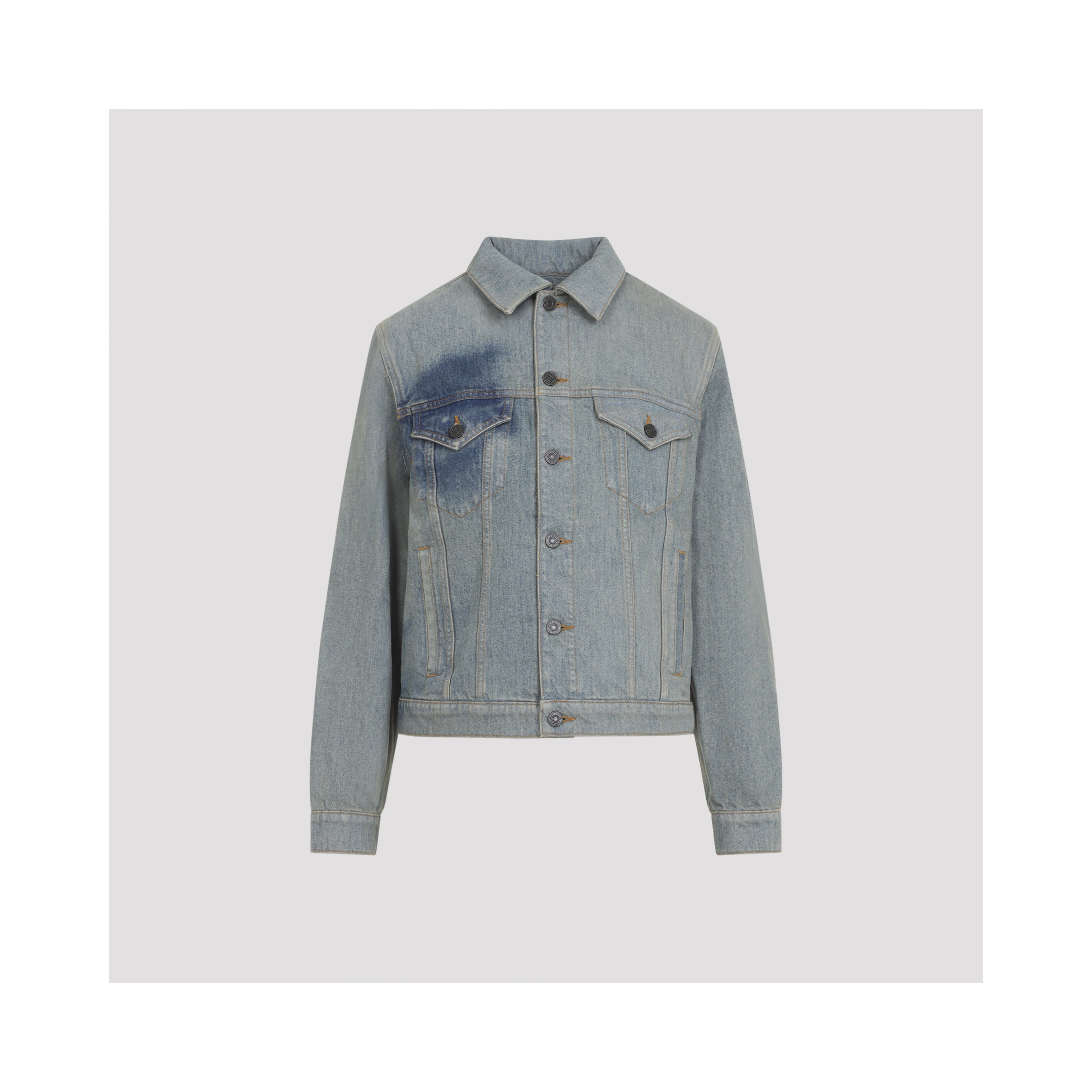 Jean Paul Gaultier Face Print Denim Jacket