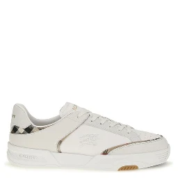 White Calf Leather Bos Taurus Low Top Sneakers