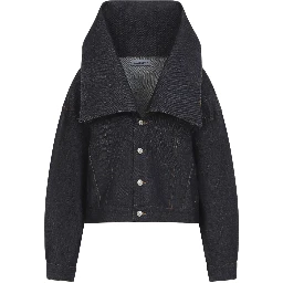 Balenciaga Standing Collar Boxy Jacket