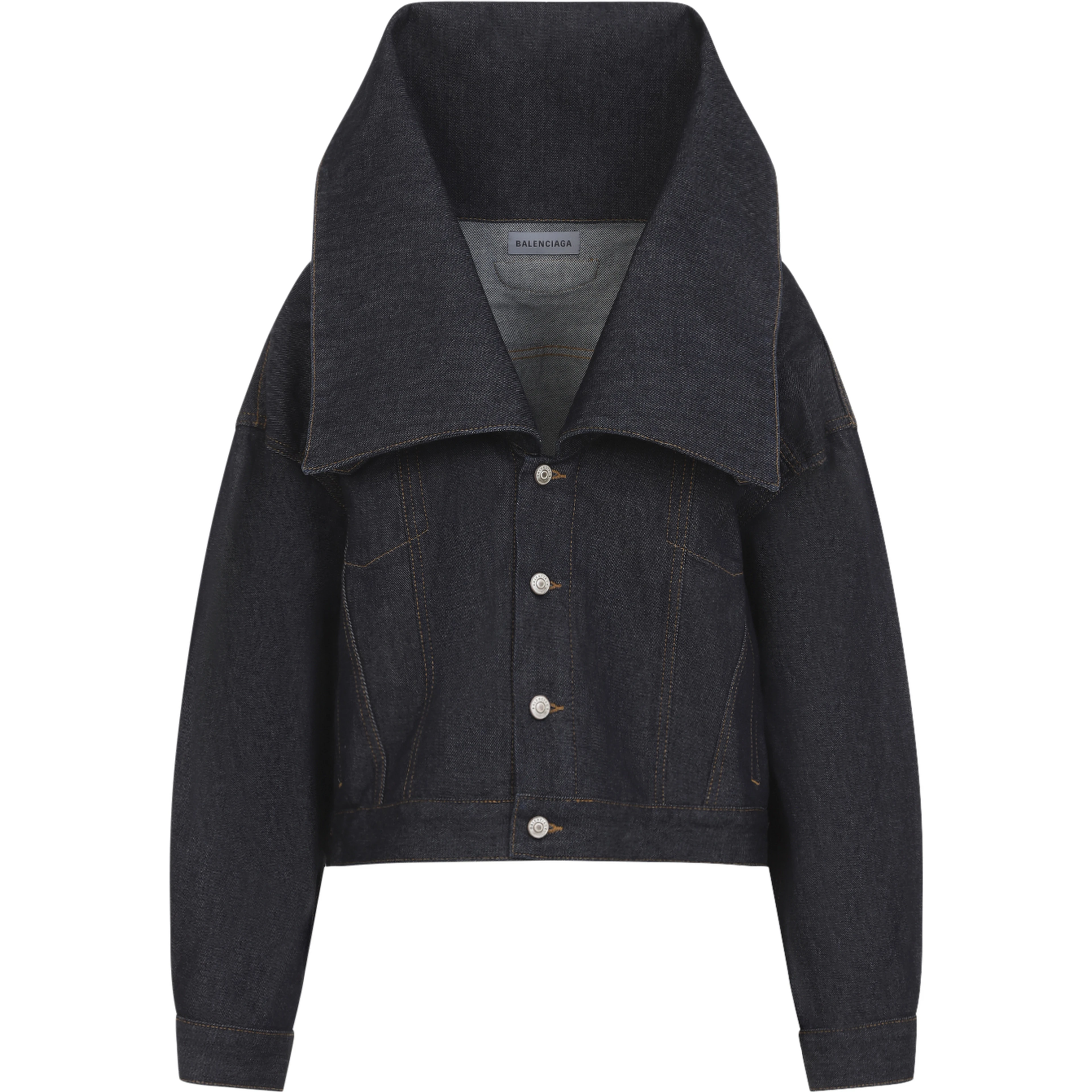 Balenciaga Standing Collar Boxy Jacket