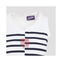 Jean Paul Gaultier Stretch Cotton Asymetric Tank Top