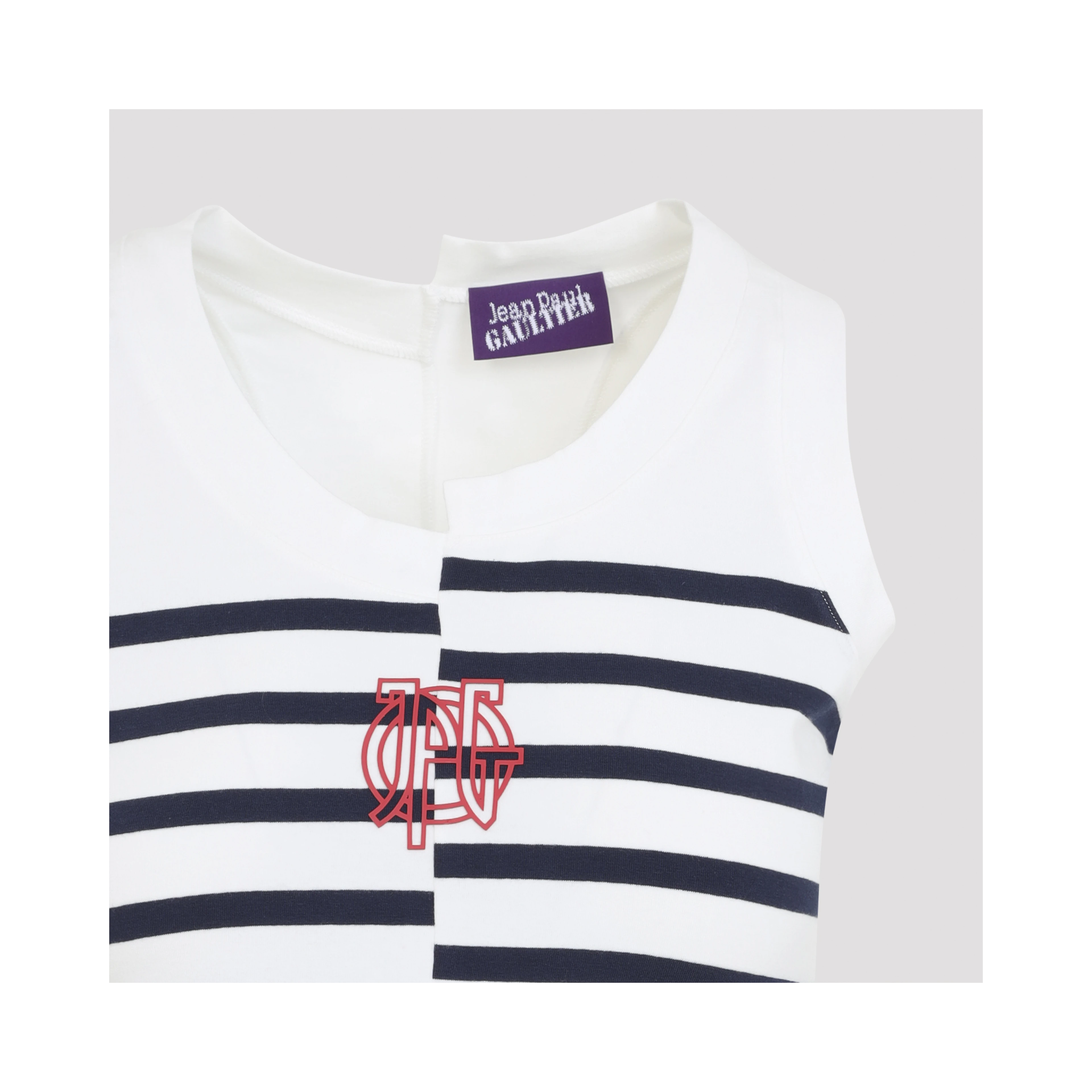 Jean Paul Gaultier Stretch Cotton Asymetric Tank Top