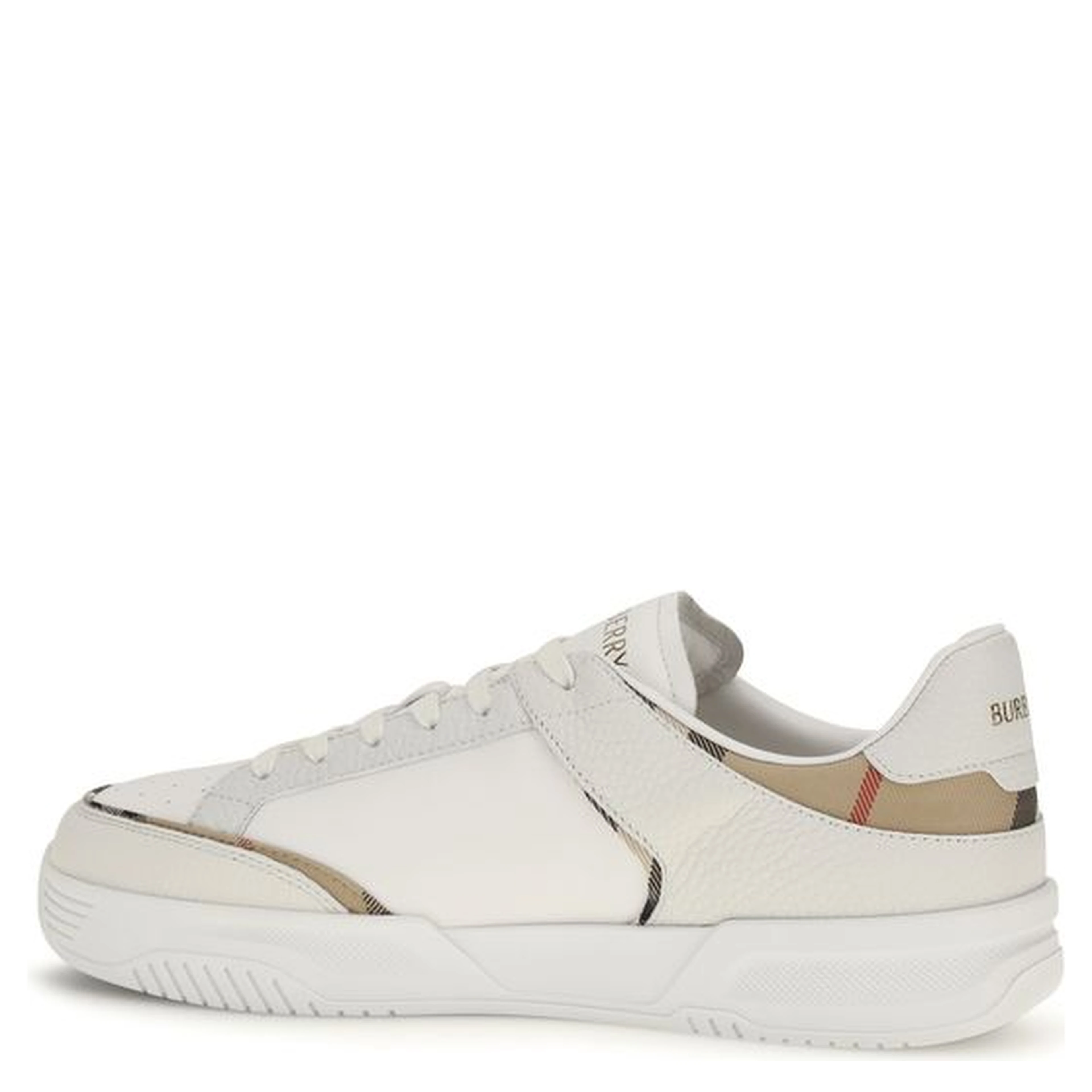 White Calf Leather Bos Taurus Low Top Sneakers