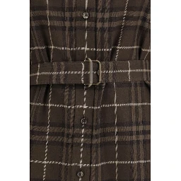 Brown Cotton Casual Dress