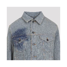 Jean Paul Gaultier Face Print Denim Jacket