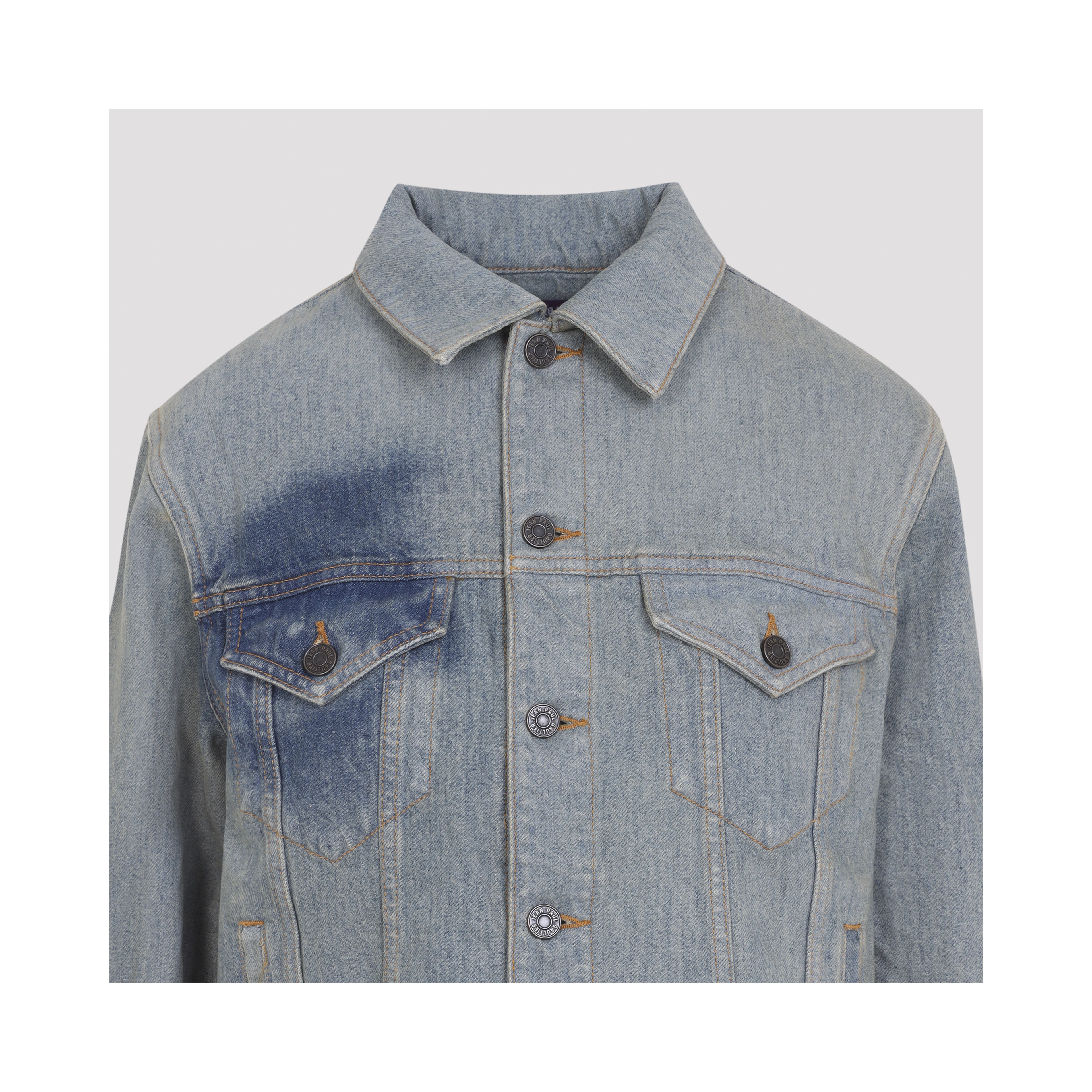 Jean Paul Gaultier Face Print Denim Jacket