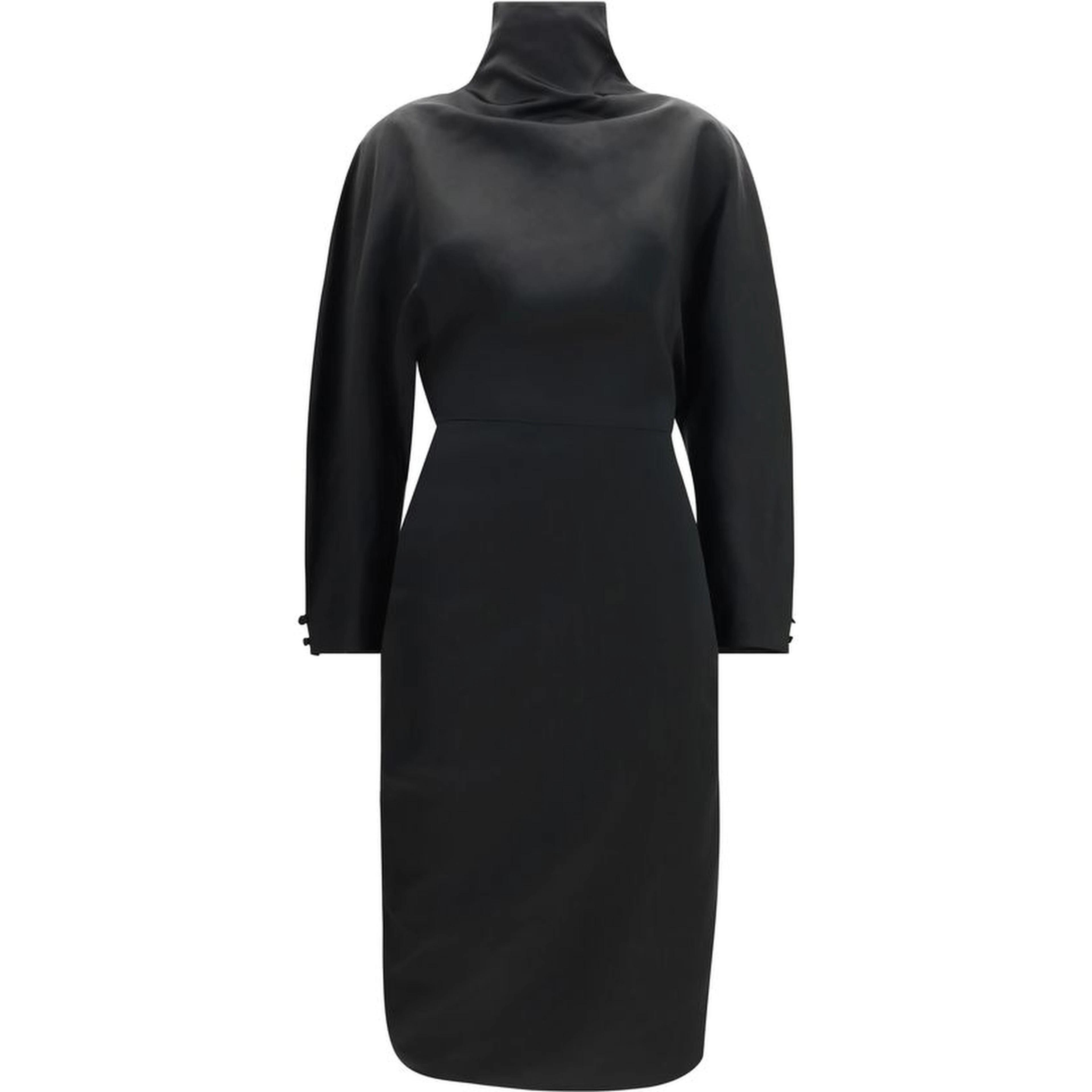 Black Acetate Cocktail Dress