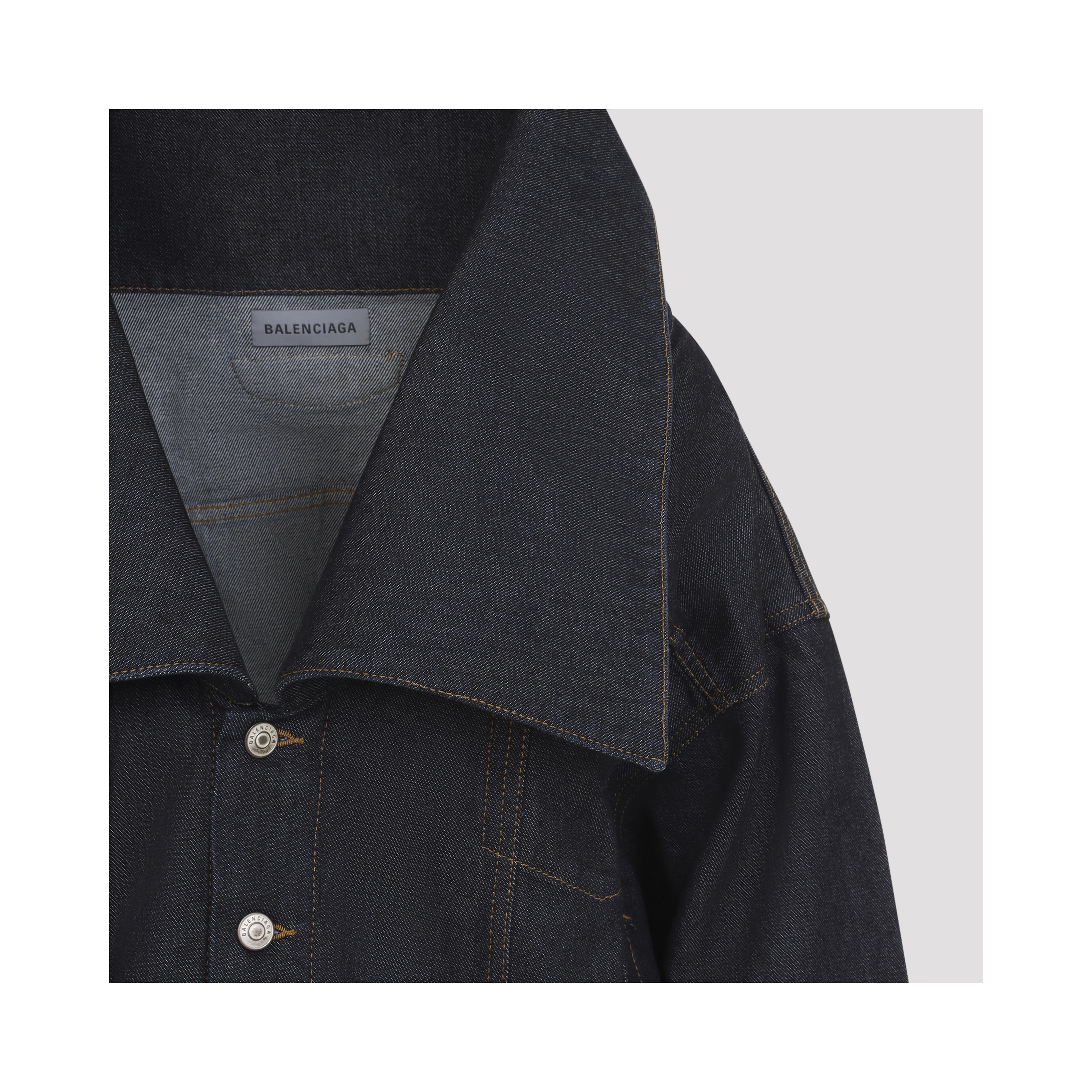 Balenciaga Standing Collar Boxy Jacket